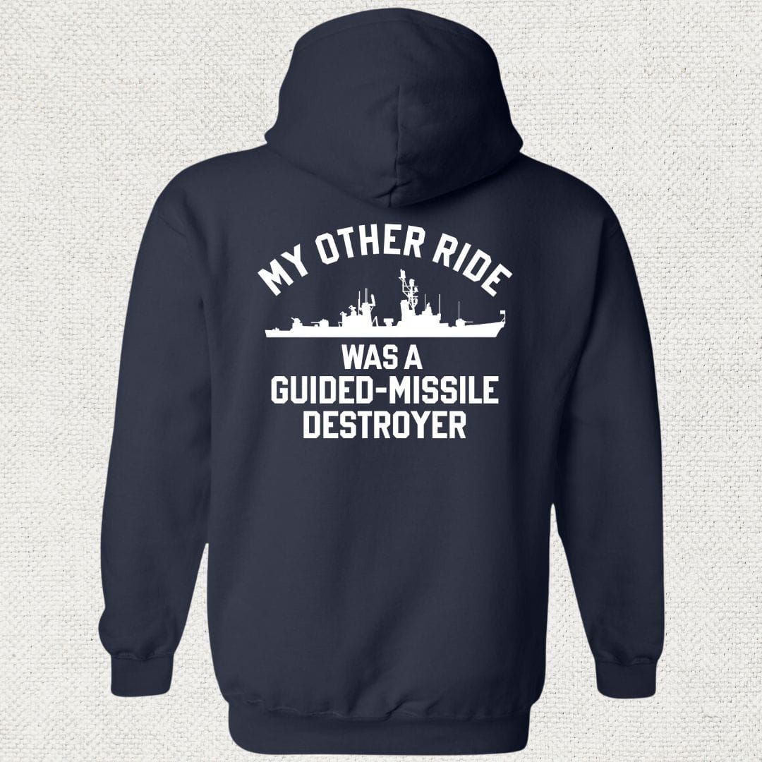 NavyHumor Hoodie Navy / S My Other Ride Was A DDG (Adams-Class) Hoodie