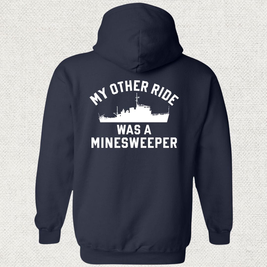 NavyHumor Hoodie Navy / S My Other Ride Was A Minesweeper Hoodie