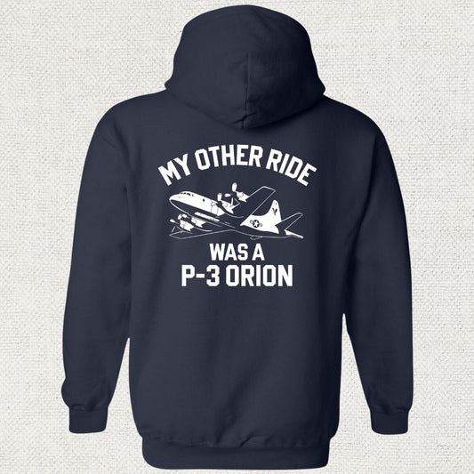 NavyHumor Hoodie Navy / S My Other Ride Was A P-3 Orion Hoodie