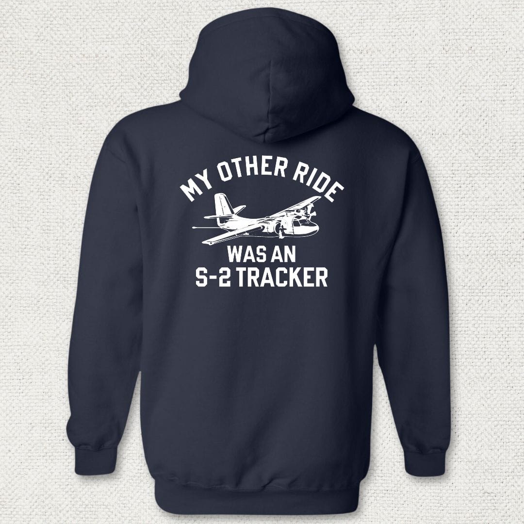 NavyHumor Hoodie Navy / S My Other Ride Was A S-2 Tracker (Boom) Hoodie