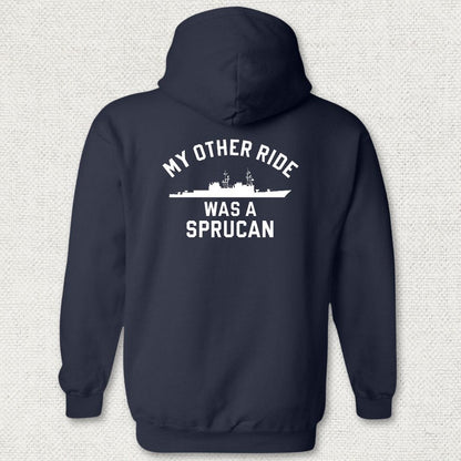 NavyHumor Hoodie Navy / S My Other Ride Was A Sprucan Hoodie