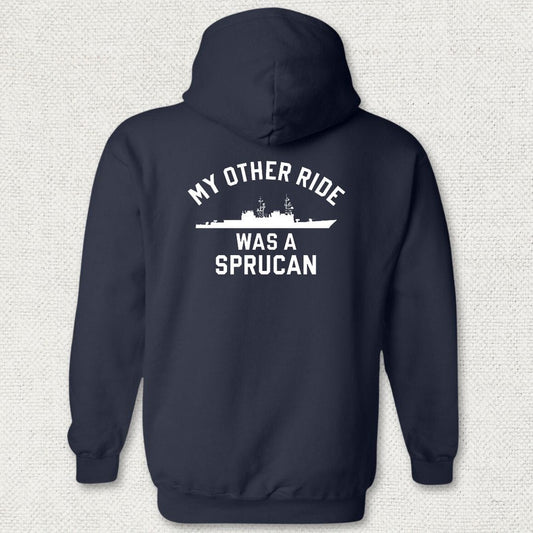 NavyHumor Hoodie Navy / S My Other Ride Was A Sprucan Hoodie
