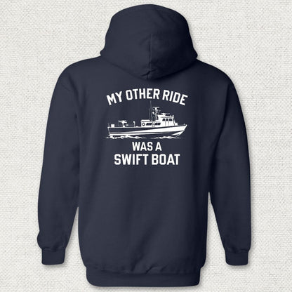 NavyHumor Hoodie Navy / S My Other Ride Was A Swift Boat Hoodie