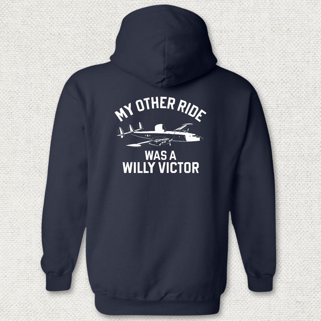 NavyHumor Hoodie Navy / S My Other Ride Was A Willy Victor Hoodie
