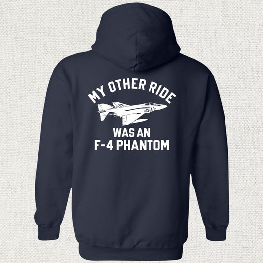 NavyHumor Hoodie Navy / S My Other Ride Was An F-4 Phantom Hoodie
