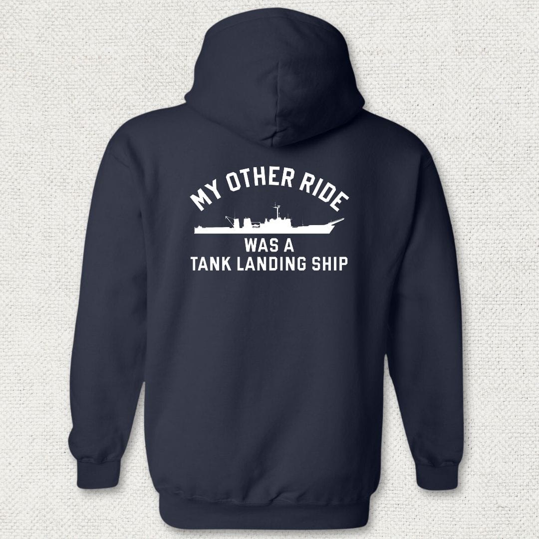 NavyHumor Hoodie Navy / S My Other Ride Was An LST (Newport-Class) Hoodie