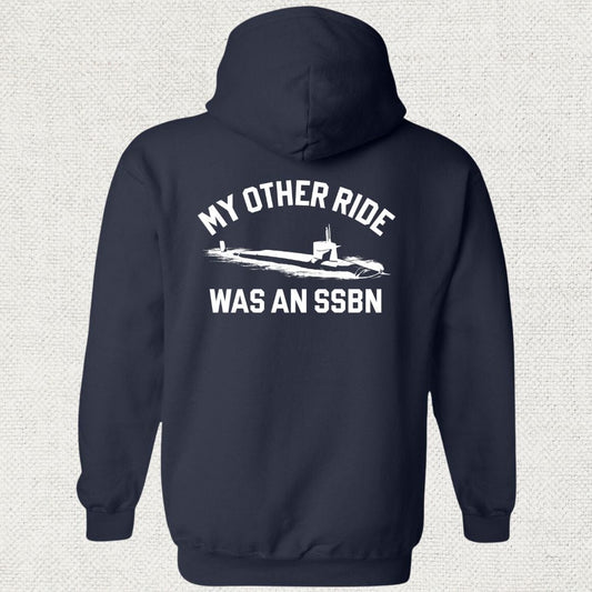 NavyHumor Hoodie Navy / S My Other Ride Was An SSBN Hoodie