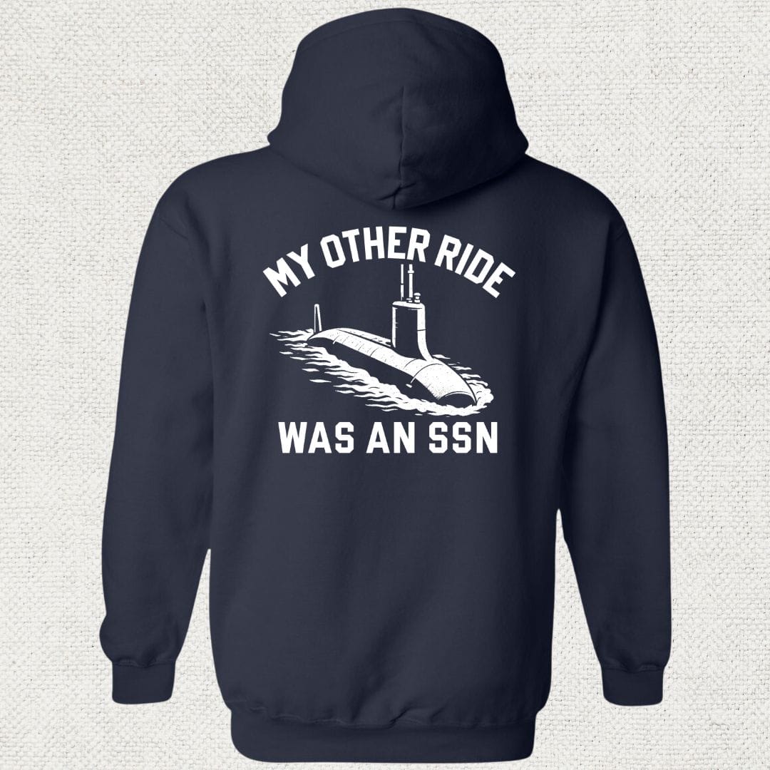 NavyHumor Hoodie Navy / S My Other Ride Was An SSN Hoodie