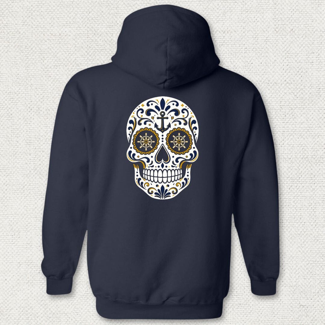 NavyHumor Hoodie Navy / S Sailor Sugar Skull Hoodie