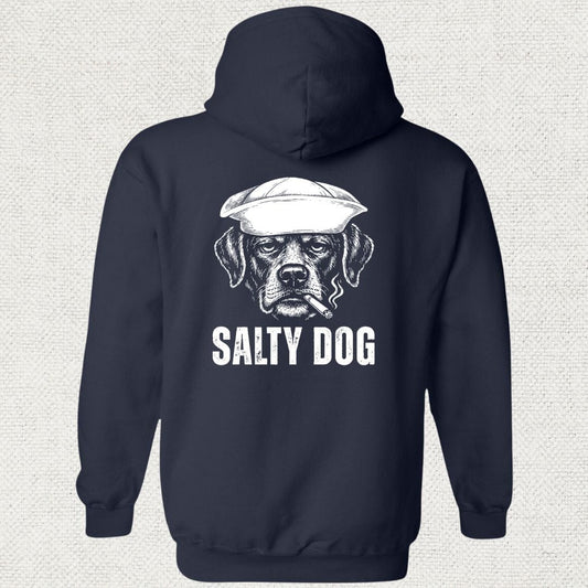 NavyHumor Hoodie Navy / S Salty Dog Hoodie