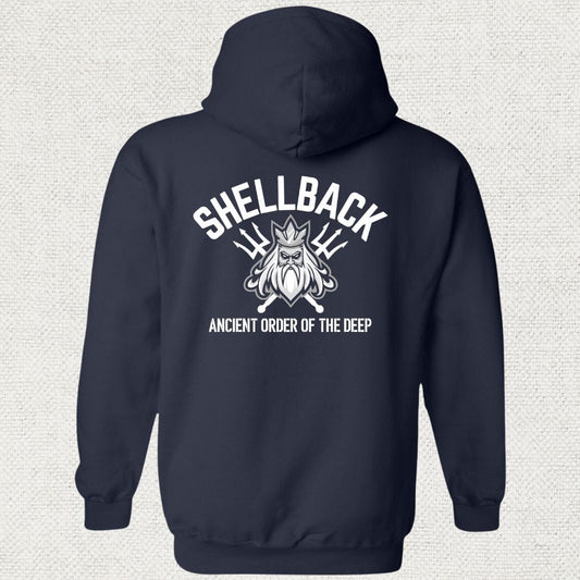NavyHumor Hoodie Navy / S Shellback - Ancient Order Of The Deep Hoodie