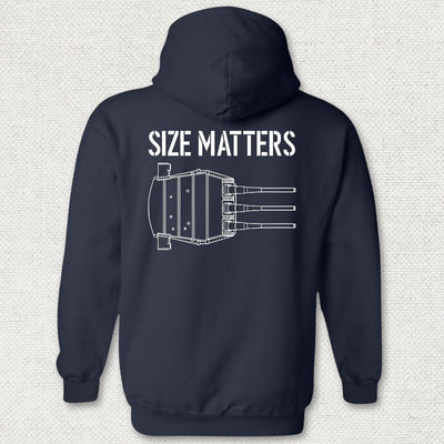 Size Matters - Battleship Hoodie