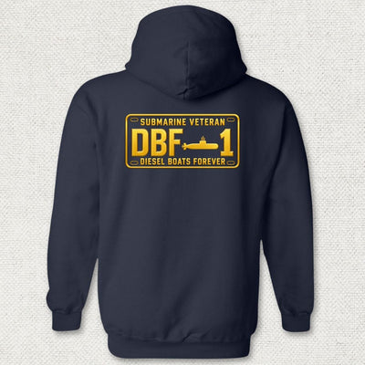 Submarine Veteran - DBF License Plate Hoodie