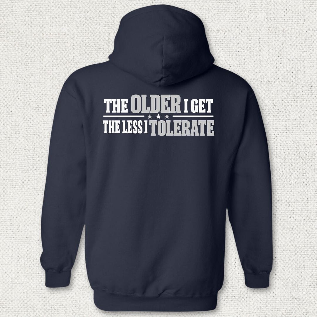 NavyHumor Hoodie Navy / S The Less I Tolerate Hoodie