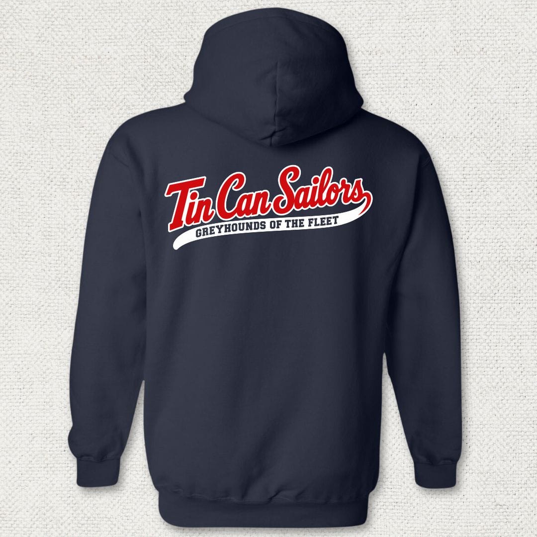 NavyHumor Hoodie Navy / S Tin Can Sailors - Greyhounds of the Fleet Hoodie