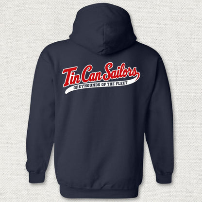 NavyHumor Hoodie Navy / S Tin Can Sailors - Greyhounds of the Fleet Hoodie