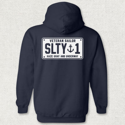 Veteran Sailor License Plate Hoodie
