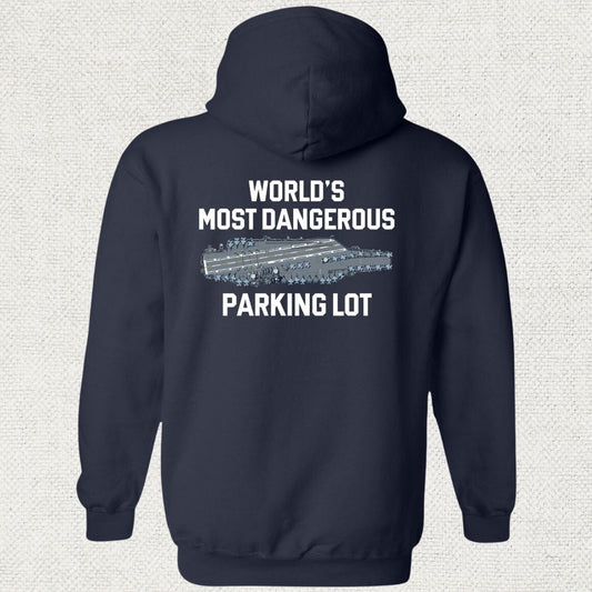 NavyHumor Hoodie Navy / S World's Most Dangerous Parking Lot Hoodie