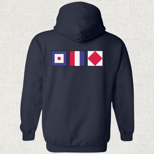 NavyHumor Hoodie Navy / S WTF - Signal Flag Hoodie