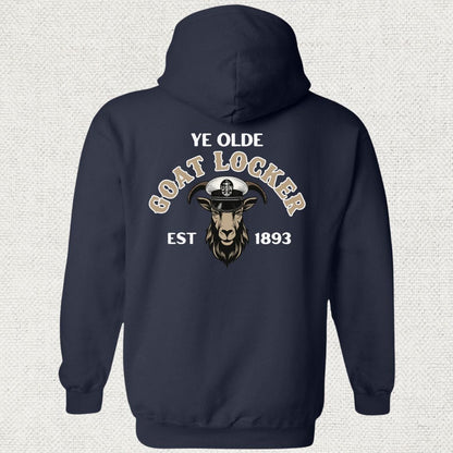 NavyHumor Hoodie Navy / S Ye Olde Goat Locker Hoodie