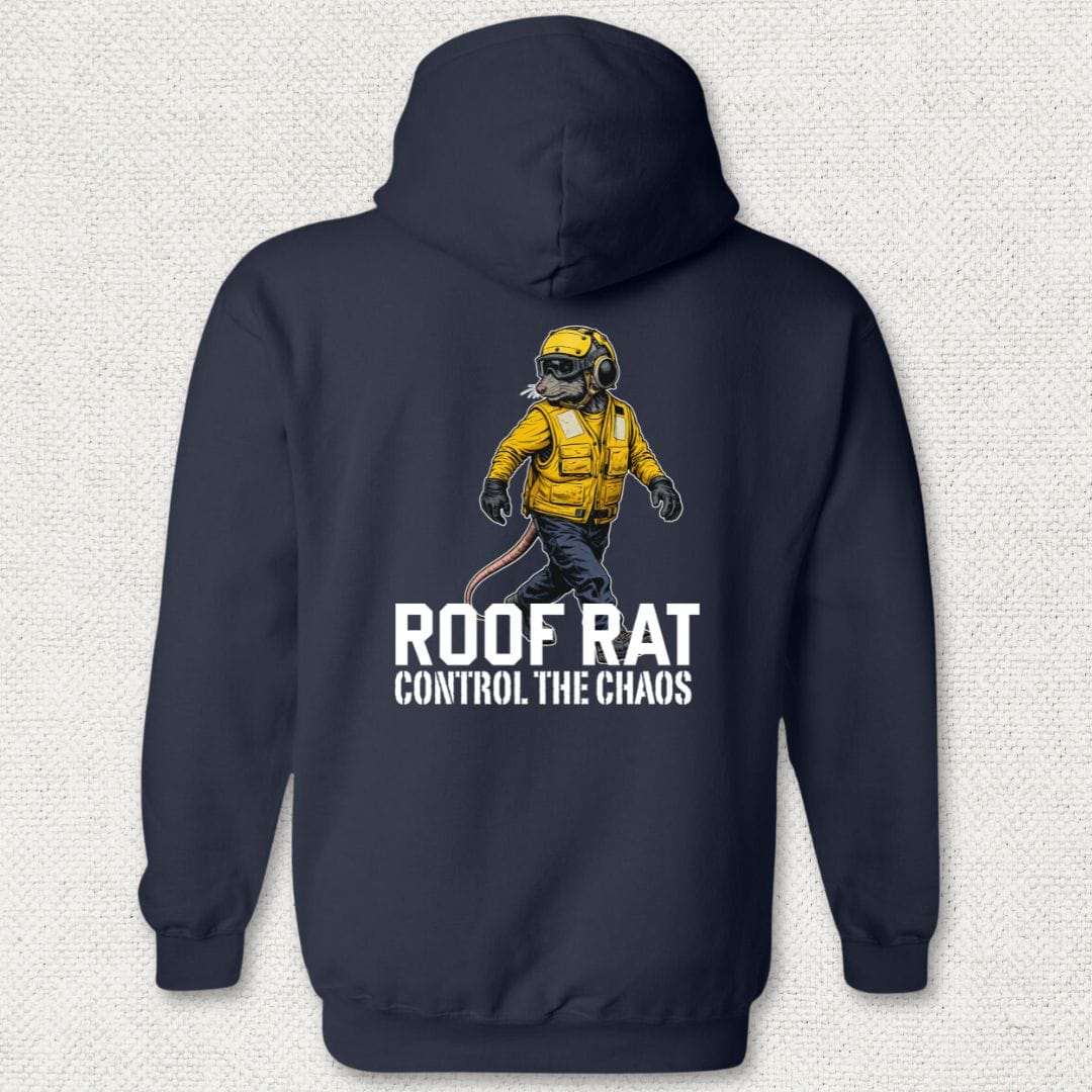 NavyHumor Hoodie Navy / S Yellow Roof Rat Hoodie