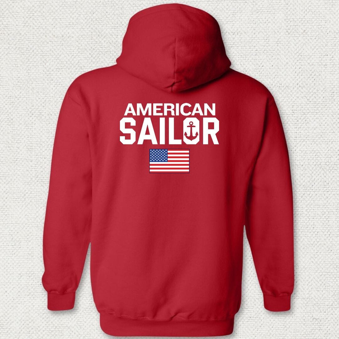 NavyHumor Hoodie Red / S American Sailor Hoodie