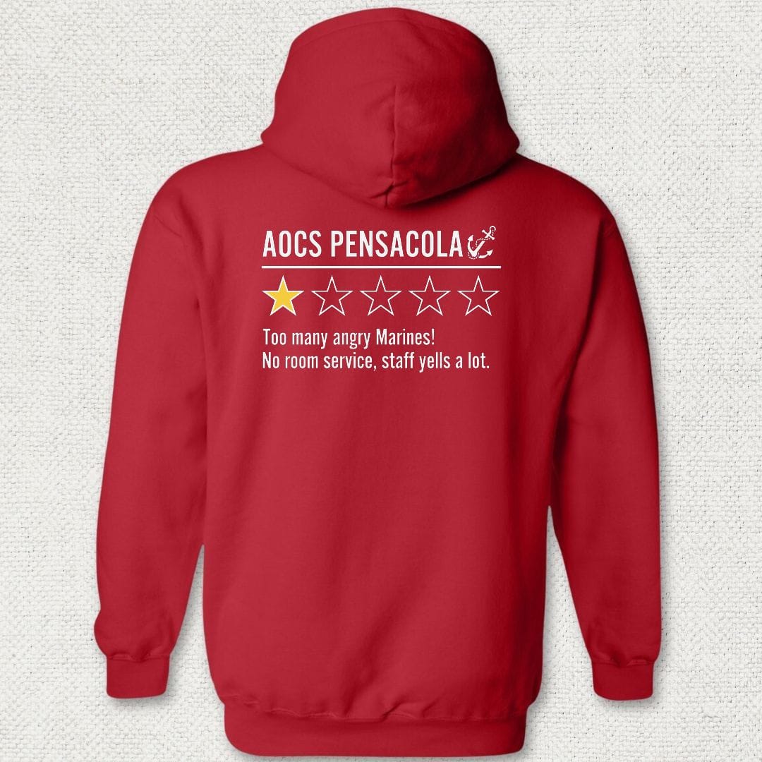NavyHumor Hoodie Red / S AOCS Pensacola Review Hoodie