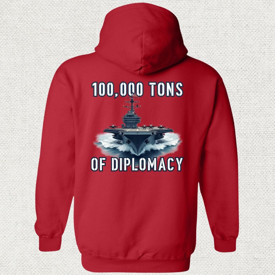 NavyHumor Hoodie Red / S Carrier Diplomacy Hoodie