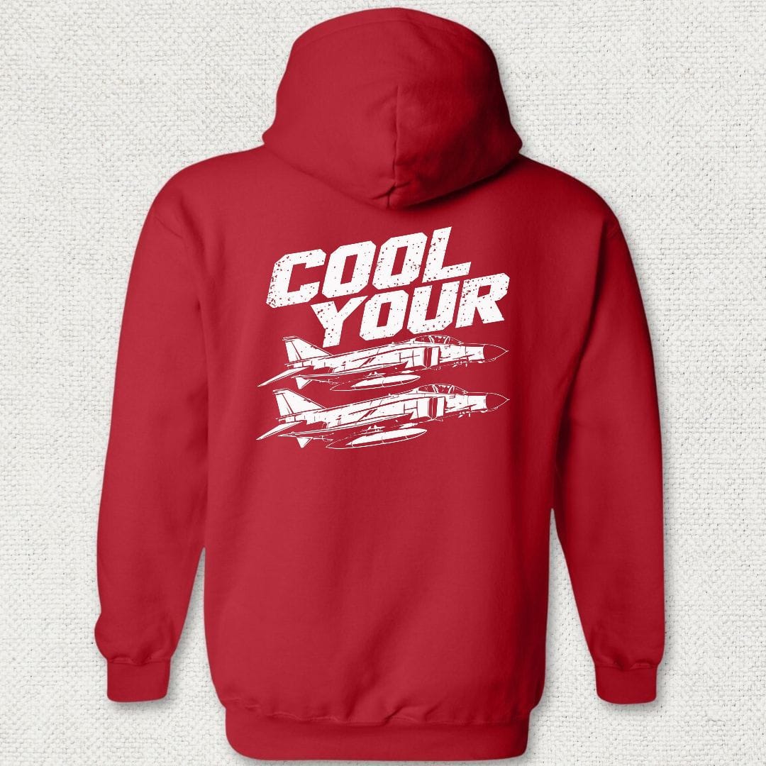 NavyHumor Hoodie Red / S Cool Your Jets Hoodie