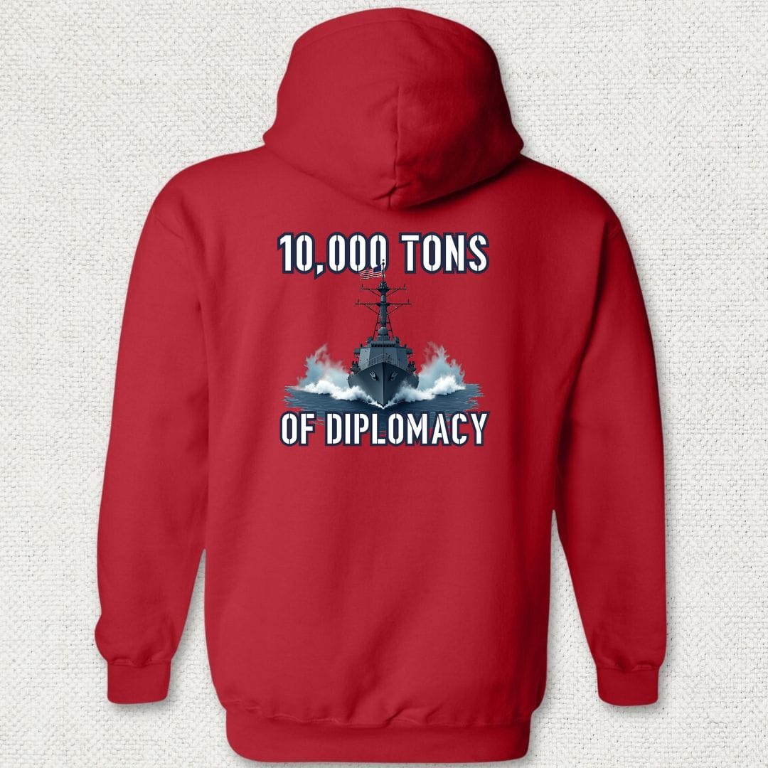 NavyHumor Hoodie Red / S Destroyer Diplomacy Hoodie