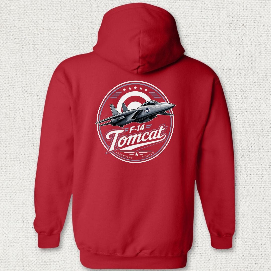 NavyHumor Hoodie Red / S F-14 Tomcat - Legendary Fighter Hoodie