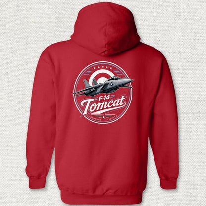NavyHumor Hoodie Red / S F-14 Tomcat - Legendary Fighter Hoodie