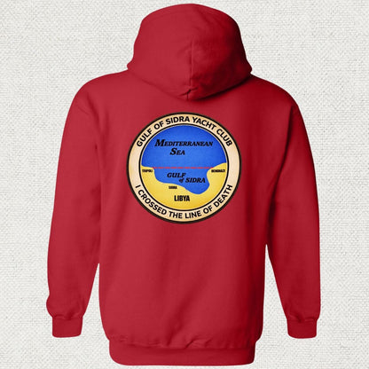 NavyHumor Hoodie Red / S Gulf Of Sidra Yacht Club Hoodie