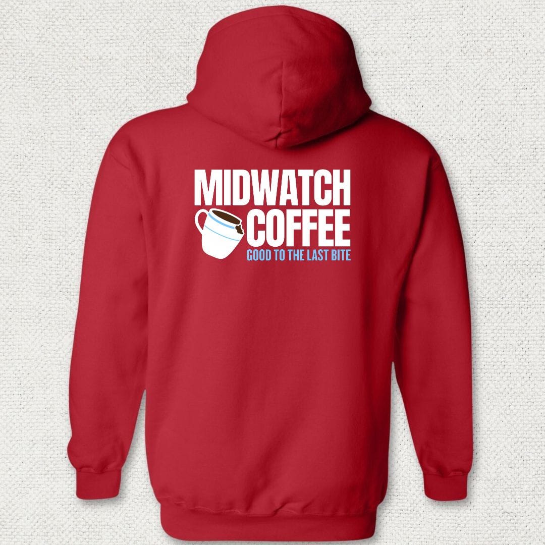 NavyHumor Hoodie Red / S Midwatch Coffee - Good to the Last Bite Hoodie