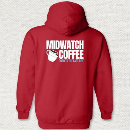 NavyHumor Hoodie Red / S Midwatch Coffee - Good to the Last Bite Hoodie