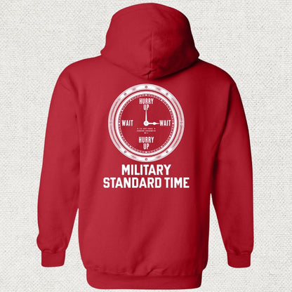 NavyHumor Hoodie Red / S Military Standard Time Hoodie