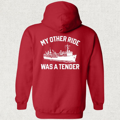 NavyHumor Hoodie Red / S My Other Ride Was A Fast Attack Hoodie