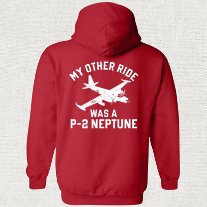 NavyHumor Hoodie Red / S My Other Ride Was A P-2 Neptune Hoodie