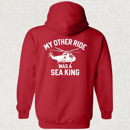 NavyHumor Hoodie Red / S My Other Ride Was A Sea King Hoodie
