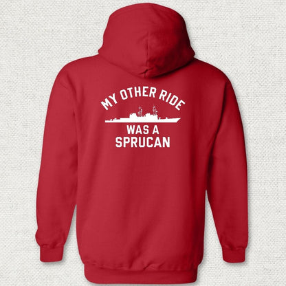 NavyHumor Hoodie Red / S My Other Ride Was A Sprucan Hoodie