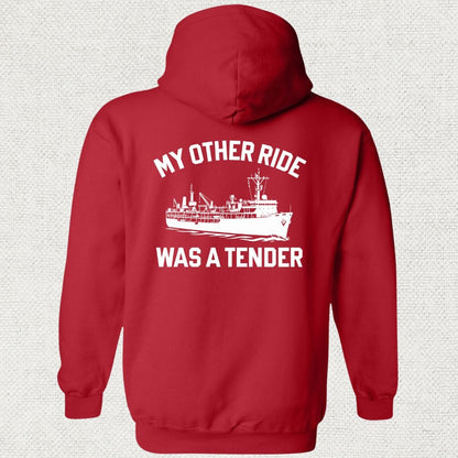 NavyHumor Hoodie Red / S My Other Ride Was A Tender Hoodie