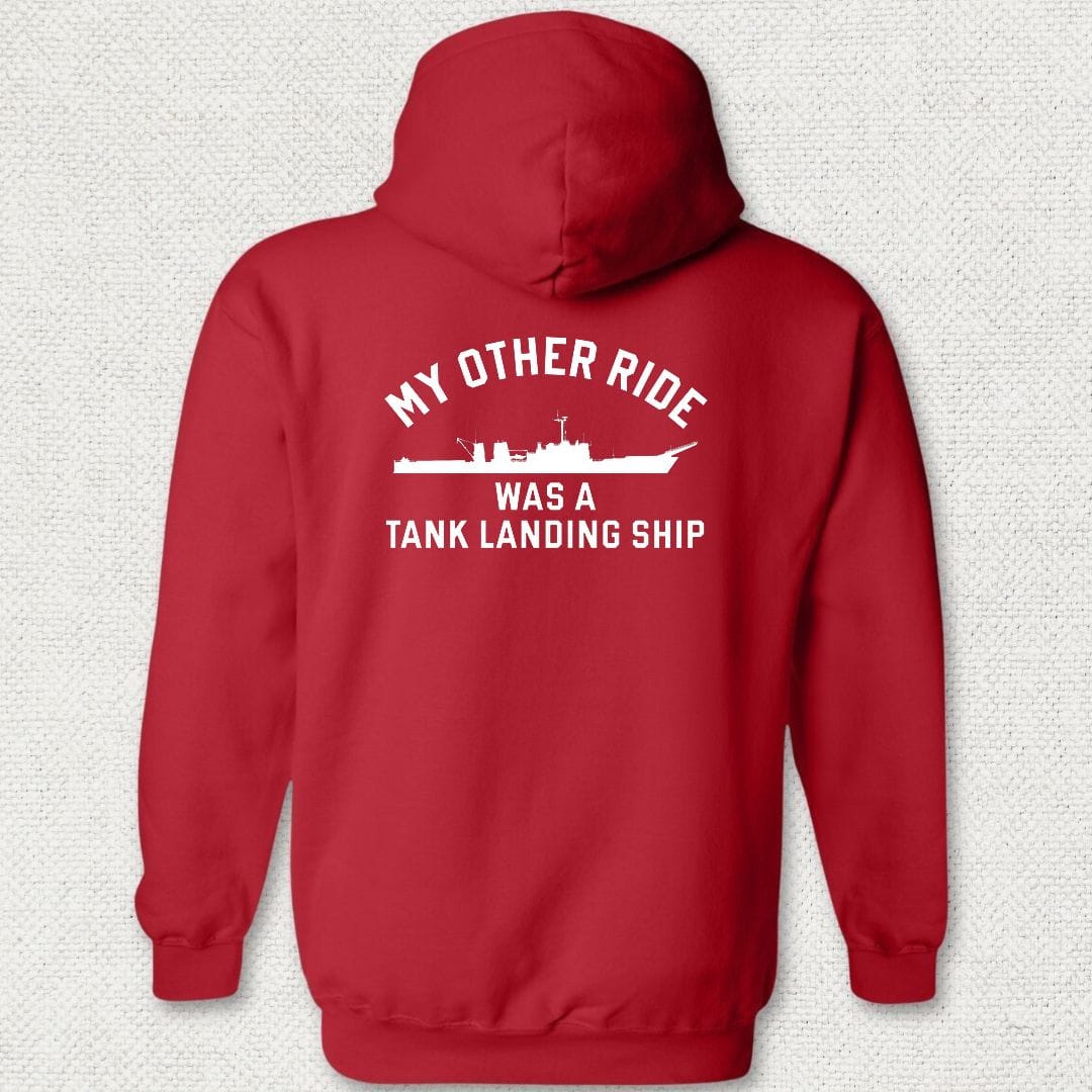 NavyHumor Hoodie Red / S My Other Ride Was An LST (Newport-Class) Hoodie
