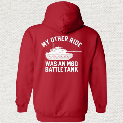NavyHumor Hoodie Red / S My Other Ride Was An M60 Hoodie