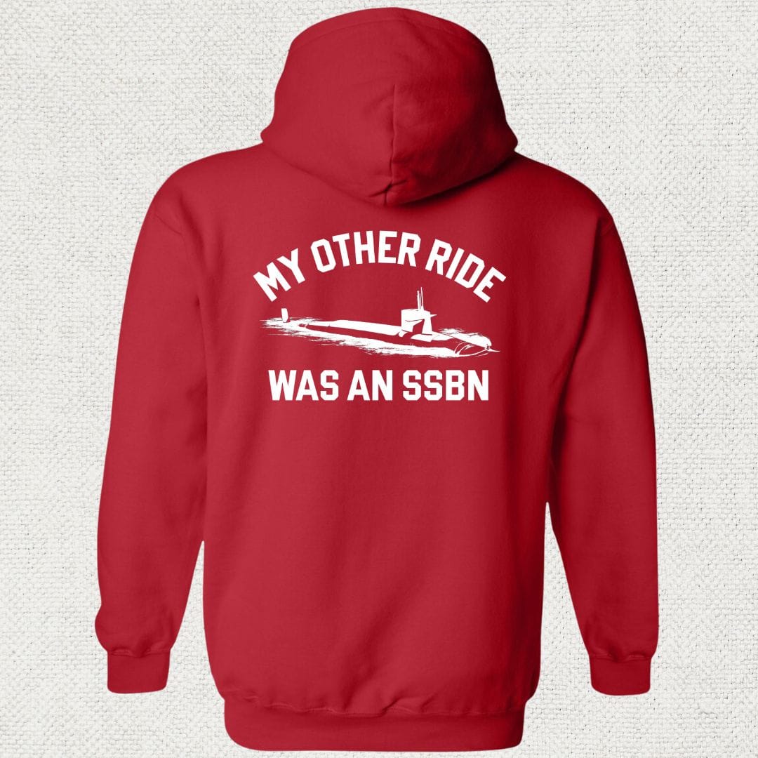 NavyHumor Hoodie Red / S My Other Ride Was An SSBN Hoodie