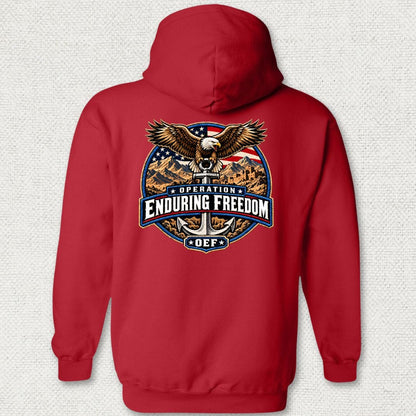 NavyHumor Hoodie Red / S Operation Enduring Freedom Hoodie