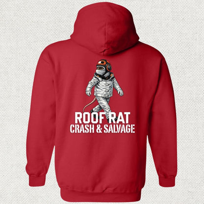 NavyHumor Hoodie Red / S Red Roof Rat - Crash & Salvage Hoodie