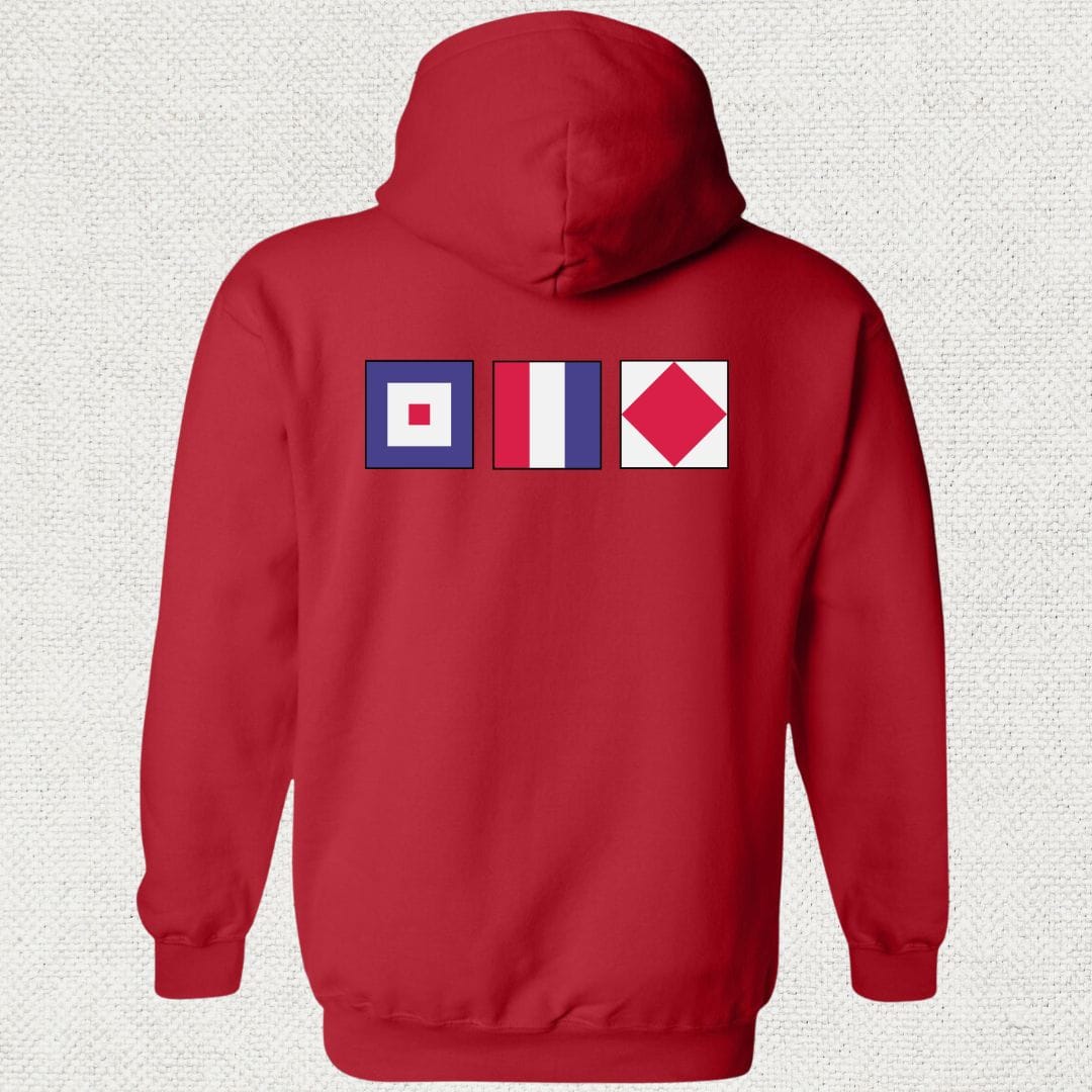 NavyHumor Hoodie Red / S WTF - Signal Flag Hoodie
