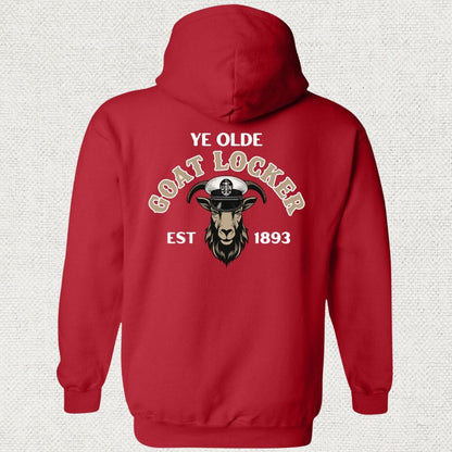 NavyHumor Hoodie Red / S Ye Olde Goat Locker Hoodie