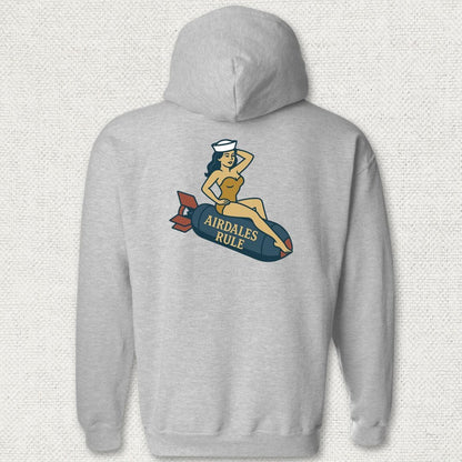 NavyHumor Hoodie Sport Grey / S Airdales Rule Tattoo Hoodie