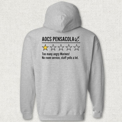 NavyHumor Hoodie Sport Grey / S AOCS Pensacola Review Hoodie